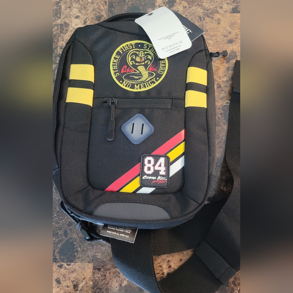 Bioworld Cobra Kai mini one strap backpack